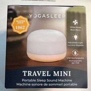Yogasleep Travel Mini Sound Machine with Night Light, White, NEW